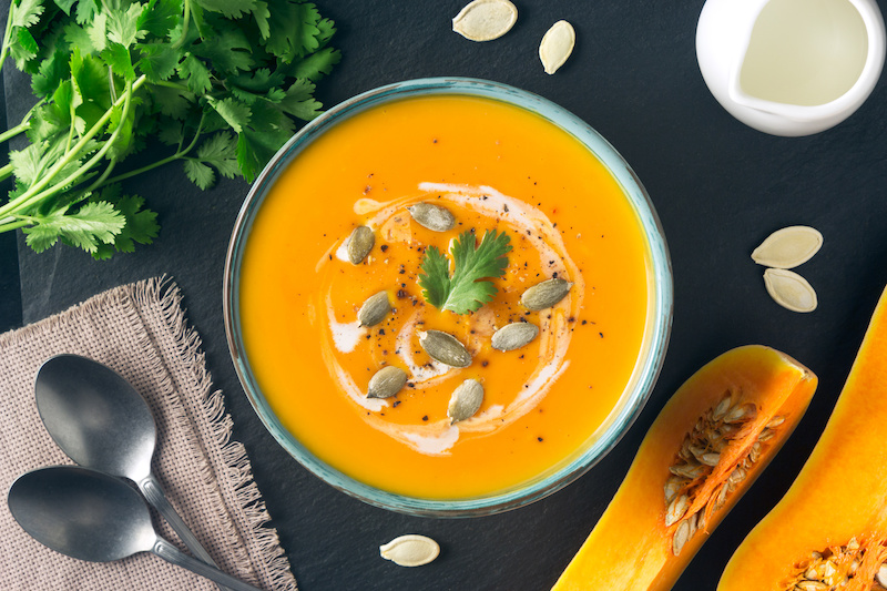 Nourishing Roast Pumpkin and Sweet Potato Soup