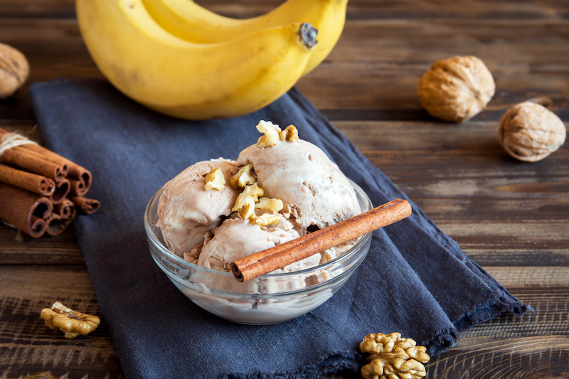 Gluten & Dairy free Banana and Peanut Butter Homemade Ice Cream