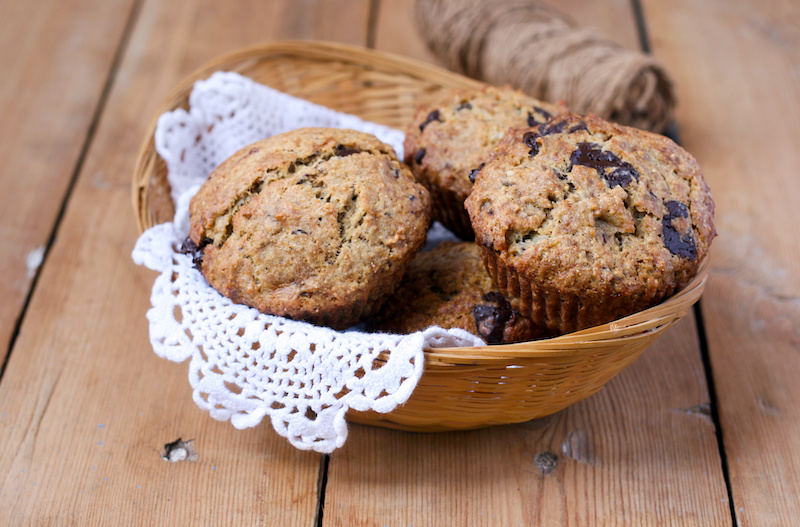 High Protein Vegan & Gluten Free Banana and Blueberry Muffins