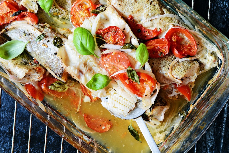 Simple Mediterranean Baked Fish