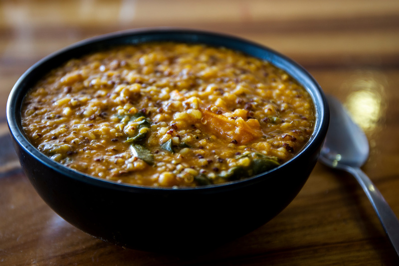 Nourishing, Simple Green Lentil Soup