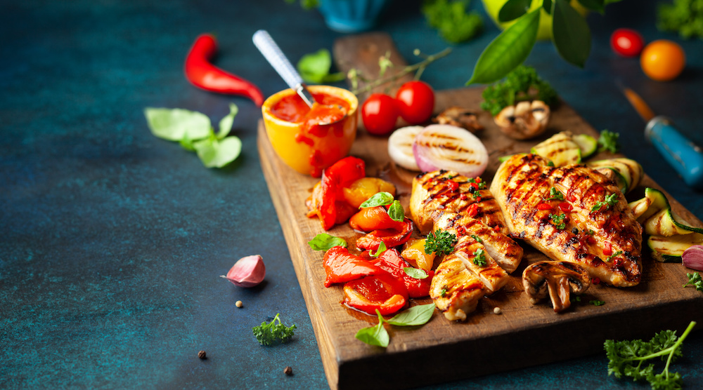 Quick & Easy Baked Chicken Breast & Veges